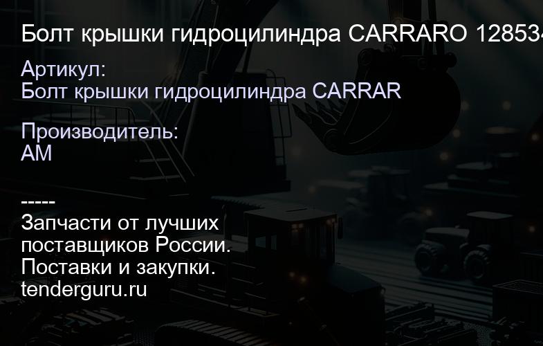 Болт крышки гидроцилиндра CARRARO 128534 128534 | купить запчасти